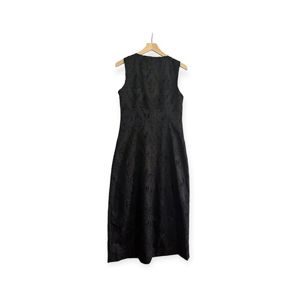 Ulla Johnson Elara Black Textured Midi Dress, Size 6, New with tag - Picture 4 of 16
